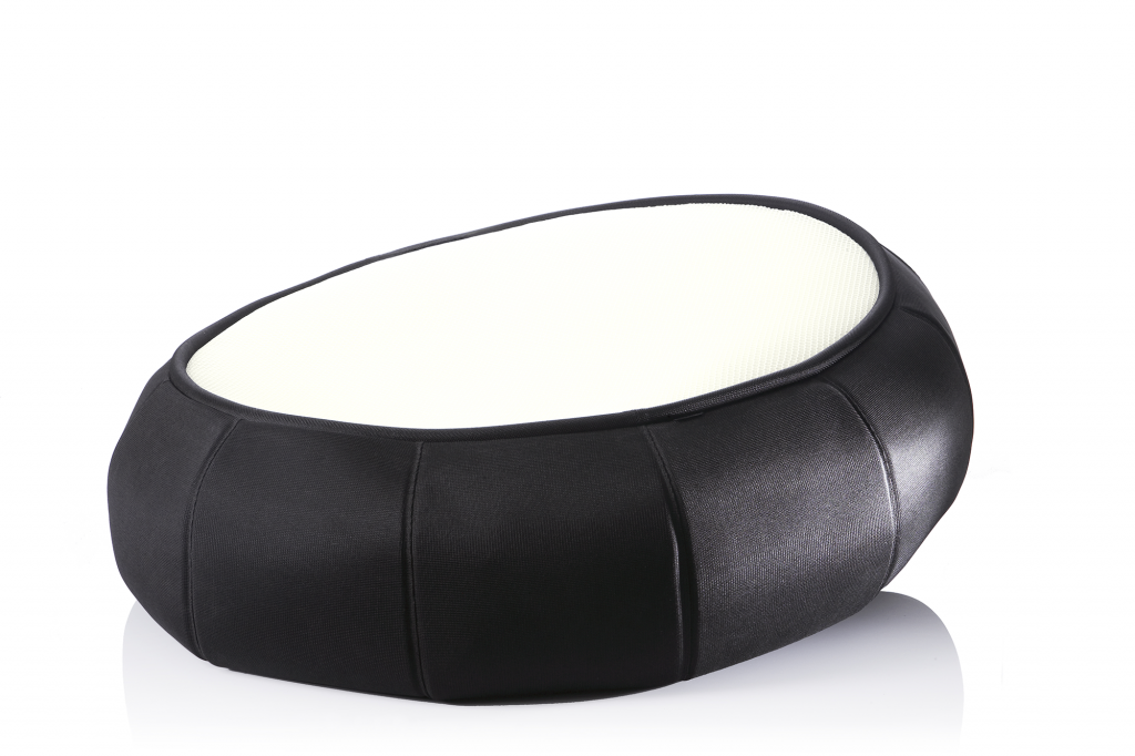 Light Lounger sort med hvid baggrund
